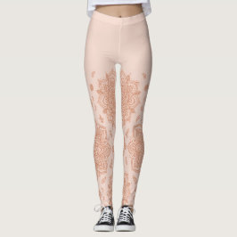 Boho Pastell Terrakotta Mandala Leggings