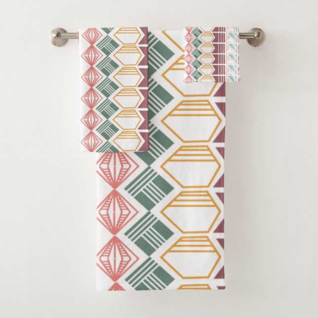 Boho Pattern Badhandtuch Set (Insitu)