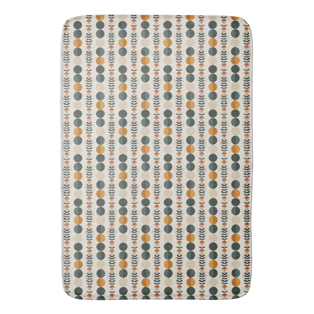 Boho Pattern Bath Mat Badematte (Vorderseite Vertikal)