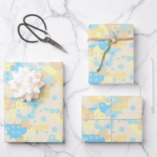 Boho Pattern Geschenkpapier Set (Vorderseite)