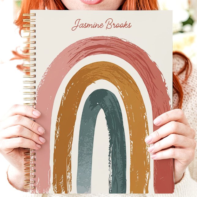Boho Peinture Arc-en-ciel Nom Personnalisé (Créateur téléchargé)