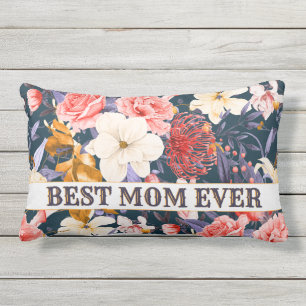Boho Personalisiert Floral Beste Mama je Kissen Für Draußen