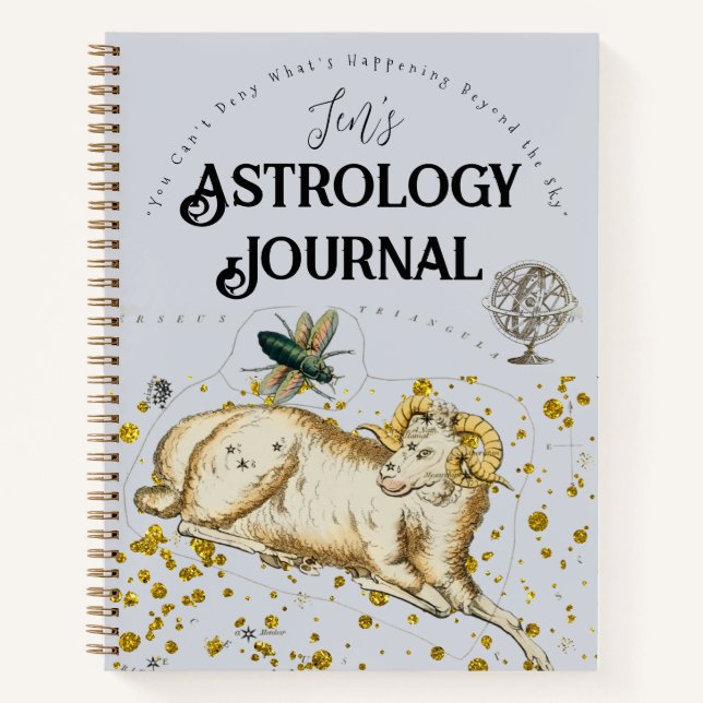 Boho Persönlicher Name Astrology Journal Planner Notizbuch (Vorderseite)