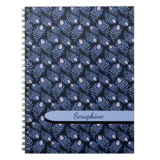 Boho Pfauenfeder Notizbuch Notizblock