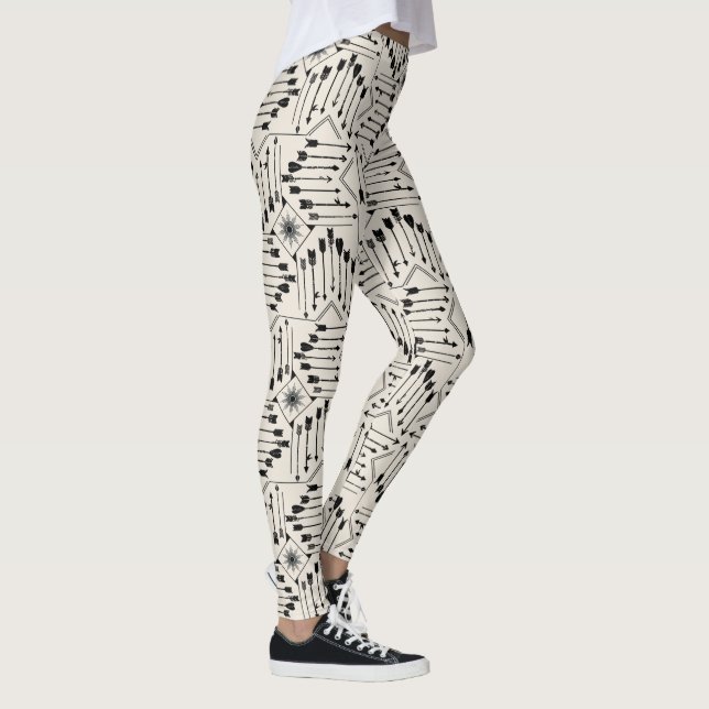 Boho Pfeile und Sun V12 ID748 Leggings (Rechts)
