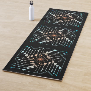 Boho Pfeile und Sun V1 ID748 Yogamatte