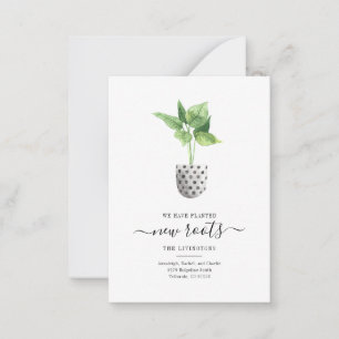 Boho Pflanze Änderung der Adressenverschiebung Ank Mitteilungskarte