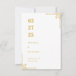 Boho Philippines Sun Wedding Save the Date Card