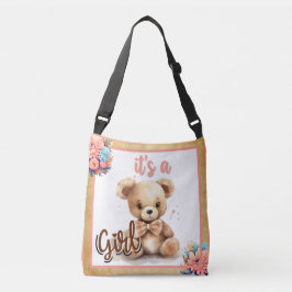 Boho Pink Bear Baby Dusche Tragetaschen Mit Langen Trägern