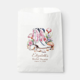 Boho Pink Cowgirl Cowgirl Boots Brautparty Geschenktütchen