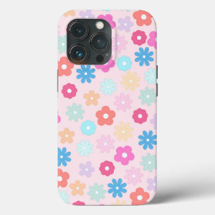 Boho Pink Daisy Blume Pattern Case-Mate iPhone Hülle