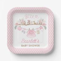 Boho Pink Floral Baby Girl Kleidung Waschmaschine