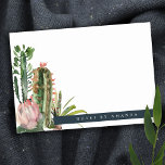 BOHO PINK FLORAL DESERT CACTI FOLIAGE WATERCOLOR POST-IT KLEBEZETTEL<br><div class="desc">Wenn Sie weitere Anpassungen benötigen,  schreiben Sie mir bitte an yellowfebstudio@gmail.com.</div>