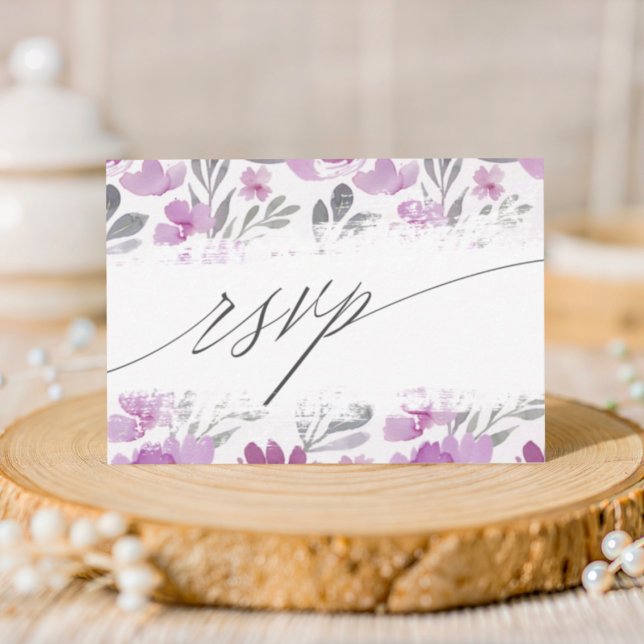 Boho Pink Floral Wedding RSVP (Von Creator hochgeladen)