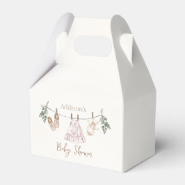 Boho pink Girl Baby Kleidung Babydusche Geschenkschachtel