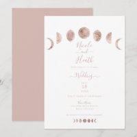Boho Pink Moon setzt moderne Minimalhochzeit ein
