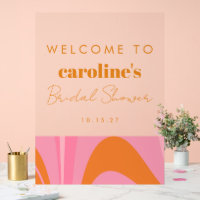 Boho Pink Orange Abstraktes benutzerdefiniertes Br