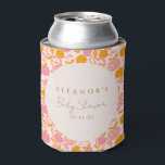 Boho Pink Orange Niedliche Babydusche Custom Dosenkühler<br><div class="desc">Feiern Sie stilvoll mit dieser hübschen Blumendusche, die sich ideal für eine besondere Touch Ihres Events eignet! Dieser personalisierte Gefallen mit weichen pastellfarbenen Blume und elegantem Schriftzeichen ist sowohl funktional als auch schön. Behalt Drinks gekühlt und erschafft einen unvergesslichen Sake für die Gäste, Zuhause zu nehmen. Ideal für Babyduschen und...</div>