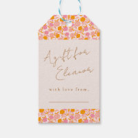 Boho Pink Orange Niedliche Blütendusche