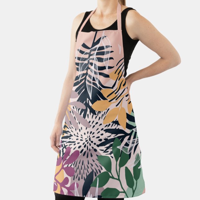 Boho Pink und Marine Schürze (InSitu)