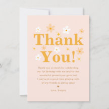 Boho Pink und Yellow Foto Daisy Birthday