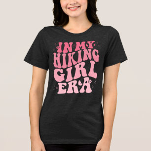 Boho Pink Wandervibes Era Grafik T-Shirt Tri-Blend Shirt