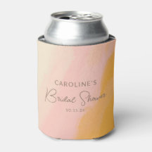 Boho Pink Yellow Script Custom Brautparty