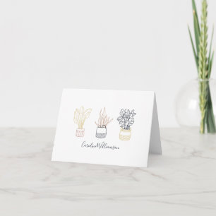 Boho Plante Line Art Illustration personnalisée