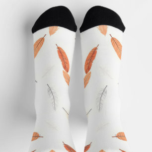 Boho Popular Feathers Luxury Collection Socken