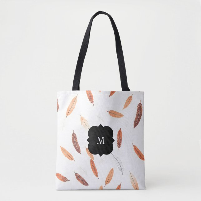 Boho Populäre Federn Luxus-Kollektion Tasche (Vorderseite)