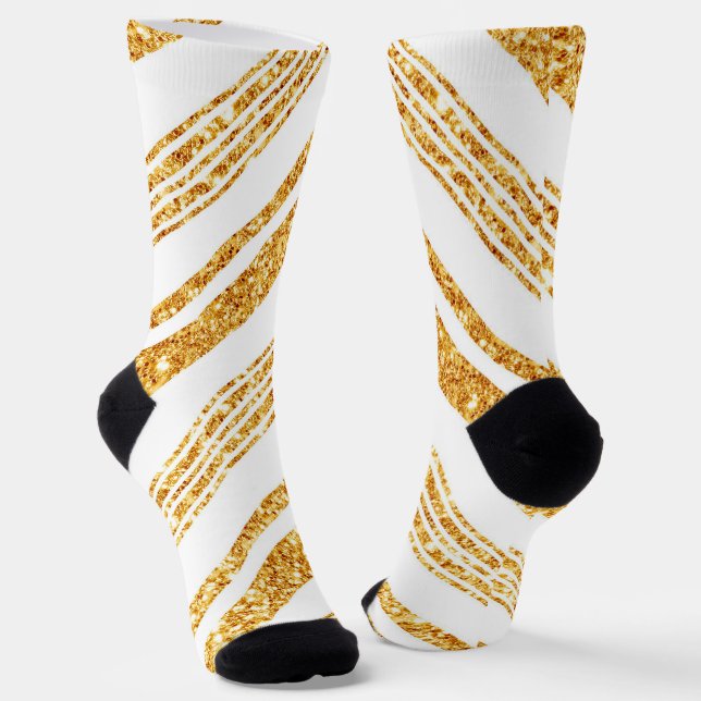 Boho Populäre Streifen-Kollektion für den weißen G Socken (Gewinkelt)