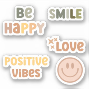 Boho Positive Vibes Summer Aufkleber