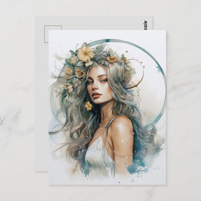 Boho Postkarte (Vorne/Hinten)