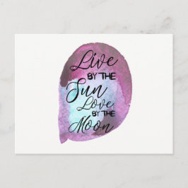 Boho Postkarte Live durch die Sun-Liebe durch den