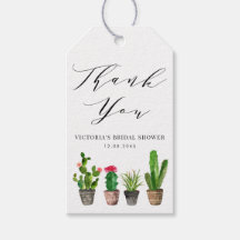 Boho Potted Cactus Brautparty Vielen Dank