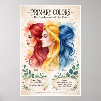 Boho Primärfarben Poster