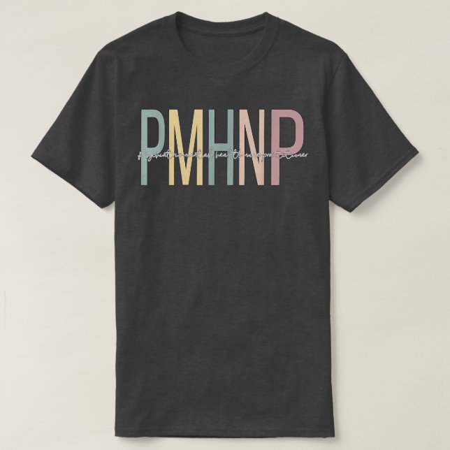 Boho Psychiatric Mental Health Nurse Practitioner T-Shirt (Design vorne)
