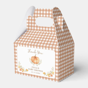 Boho Pumpkin Fall Foliage Baby Dusche Geschenkschachtel