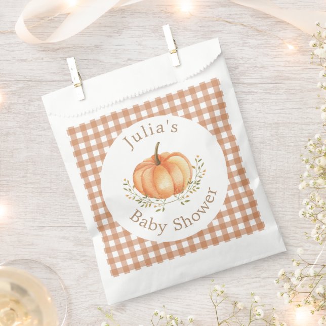 Boho Pumpkin Fall Herbst Blätterdusche Geschenktütchen (Ausgeschnitten)