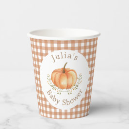 Boho Pumpkin Fall Herbst Blätterdusche Pappbecher