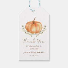 Boho Pumpkin Herbst Blätter Danke für Ihre Unterst Geschenkanhänger
