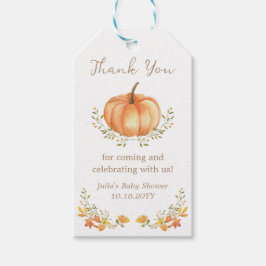 Boho Pumpkin Herbst Blätter Danke für Ihre Unterst Geschenkanhänger