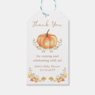 Boho Pumpkin Herbst Blätter Danke für Ihre Unterst Geschenkanhänger