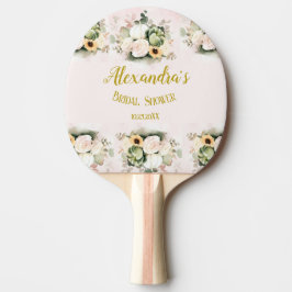 Boho Pumpkin Pampas Grass Elegantes Brautparty Tischtennis Schläger
