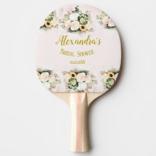 Boho Pumpkin Pampas Grass Elegantes Brautparty Tischtennis Schläger