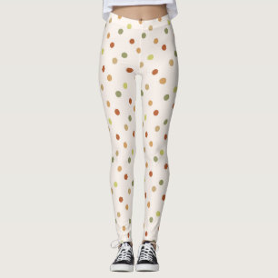 Boho-Punkte-Muster mit erdiger Note Leggings