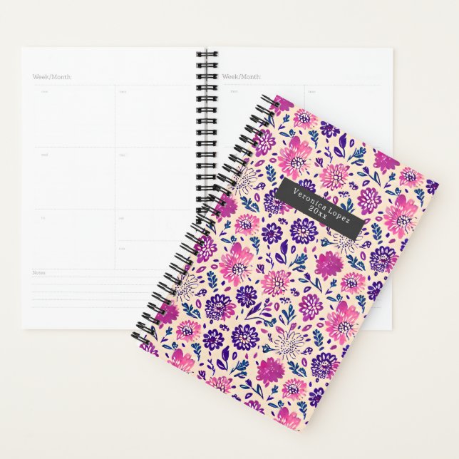 Boho Purple Floral (Devant avec enveloppe)
