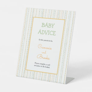 Boho Rain Sprinkings baby avis panneau de tableau