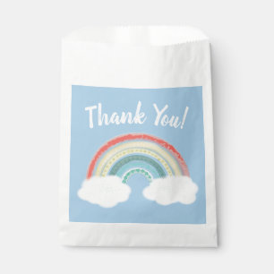 Boho Rainbow 1. Geburtstag Party Blue Boy Kinder Geschenktütchen
