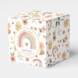 Boho Rainbow Baby Dusche Fevor Boxen - Aquarell Geschenkschachtel